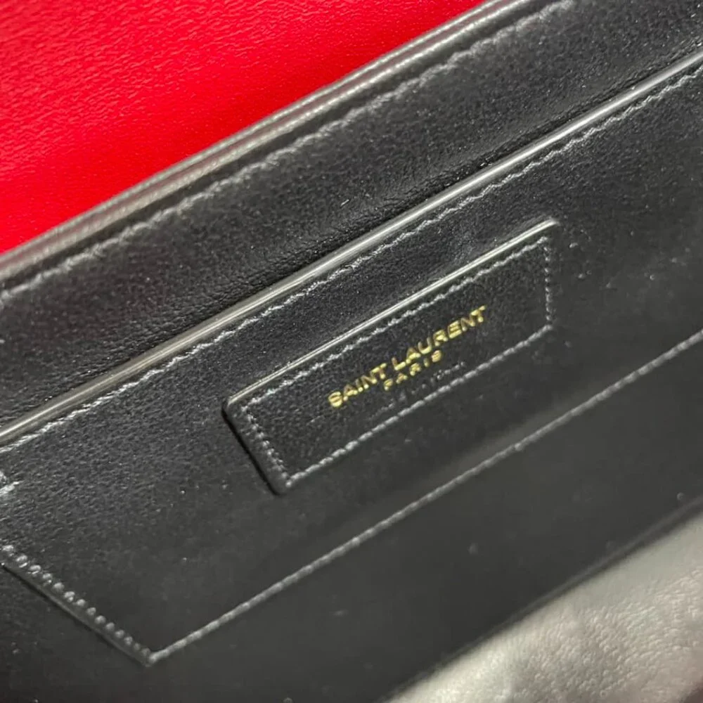 100% Authentic Yves Saint Laurent Leather Shoulder Bag - Picture 16 of 16